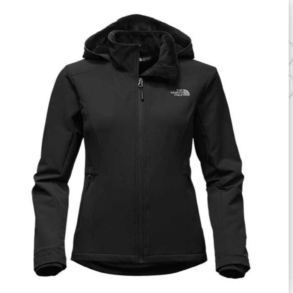 North face shelbe raschelle wind resistant fur lined hoodie